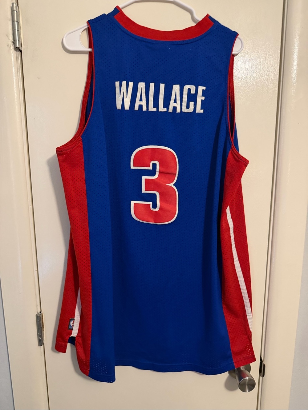 Ben Wallace #3 Detroit Pistons Reebok Jersey Adult XL View 2